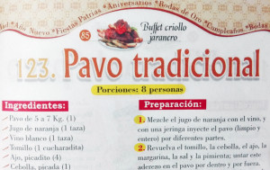 Receta pavo navidad