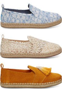 CALZADO CÓMODO EN PRIMAVERA VERANO toms